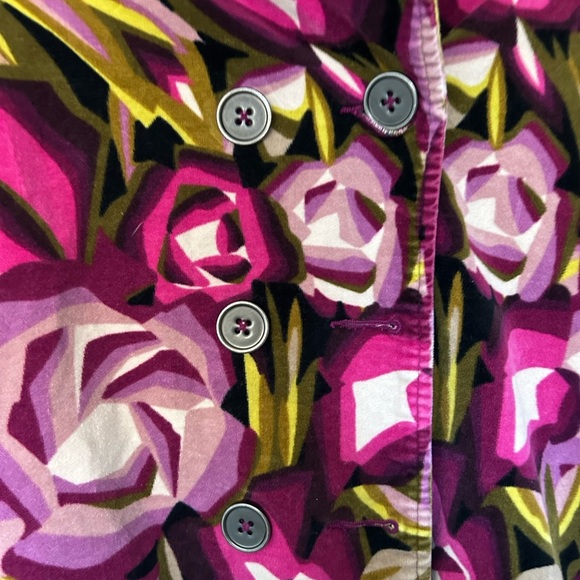 Missoni for Target Girls Velvet Floral Jacket Kid’s Size Medium Winter Floral - Picture 3 of 5